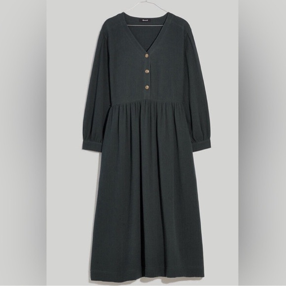 Madewell Lightspun Button-Front
Midi Dress - Picture 6 of 6